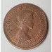 AUSTRALIA 1964 . ONE 1 PENNY . ERROR . LARGE LIP . OFF CENTRE